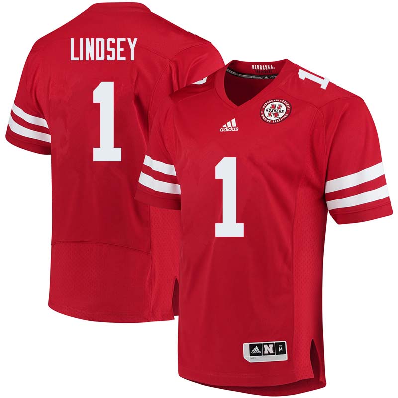 Men #1 Tyjon Lindsey Nebraska Cornhuskers College Football Jerseys Sale-Red